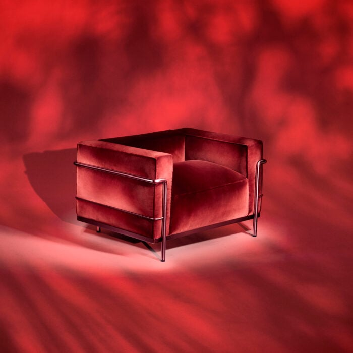 LC3 Fauteuil Grand Confort'60 Tekli Koltuk - Görsel 2