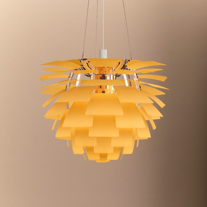 PH Artichoke Yellow Glass Pendant - Image 2