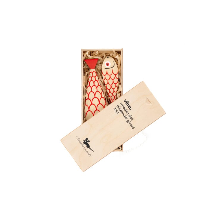 Wooden Dolls Mother Fish & Child Decorative Object - Image 5