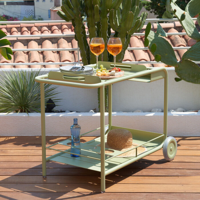 Luxembourg Outdoor Bar Trolley - Image 2